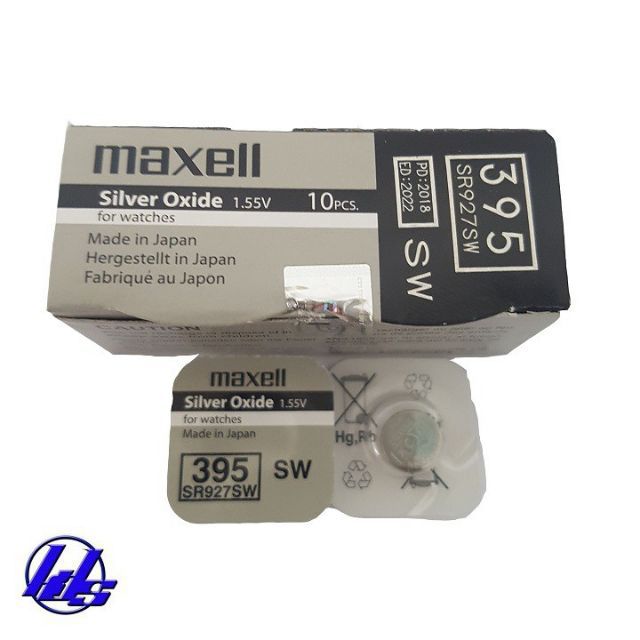 Pin Đồng Hồ Đeo Tay Maxell 395 SR927SW 927 1.55V JaPan (vỉ 1 viên)