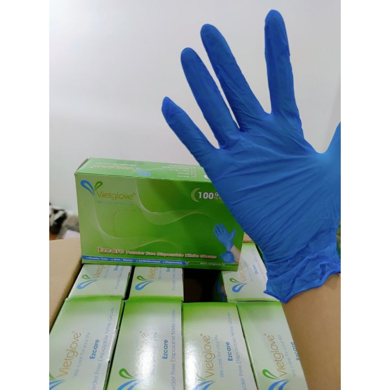 Găng Tay Y Tế Không Bột Màu Xanh, Đen Hộp 100 cái | BigBuy360 - bigbuy360.vn