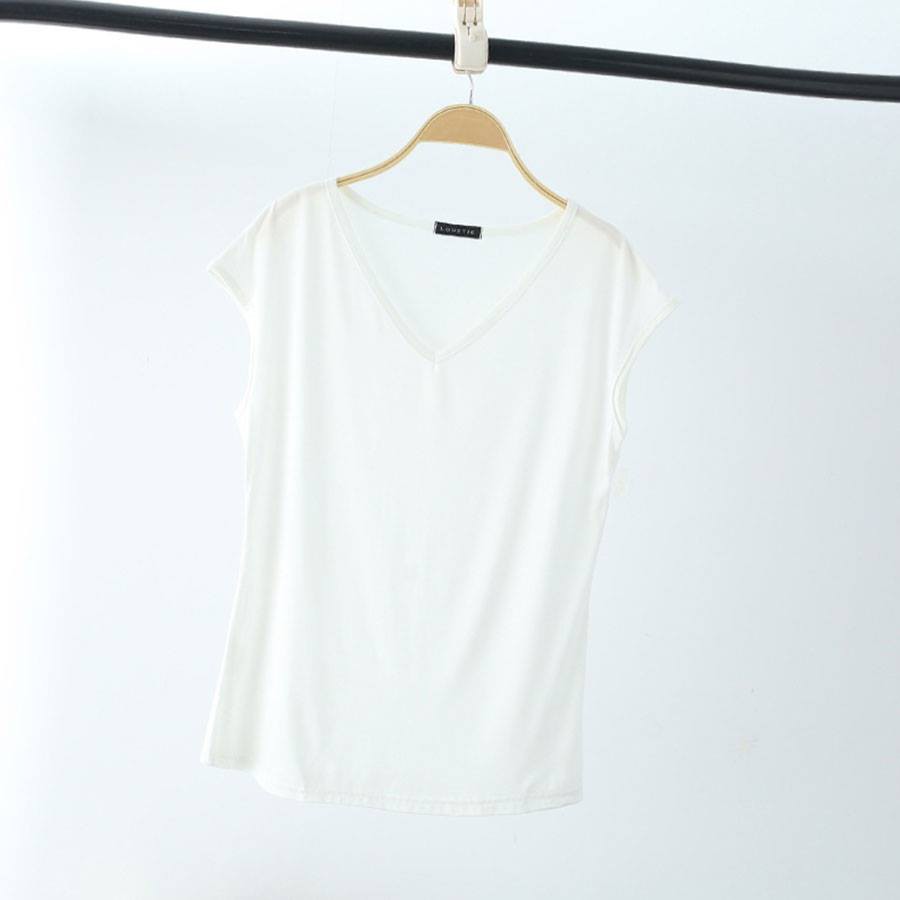 Áo phông nữ cộc tay chất liệu thun cotton 100% co giãn mềm mại_apct