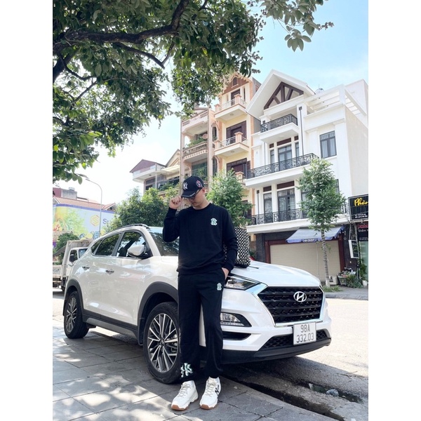 (ảnh thật) Set bộ dài tay m/ lb CROPTOP SWEAT - JOGERR hàng chuẩn 1:1 (có bán tách set)