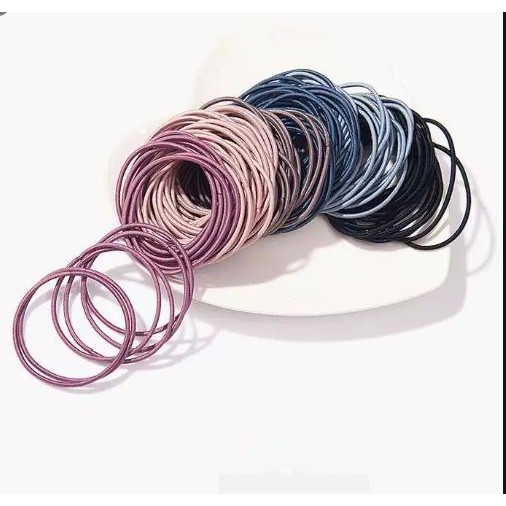 Sét 100 Sợi Cột Tóc Trơn Đủ Màu