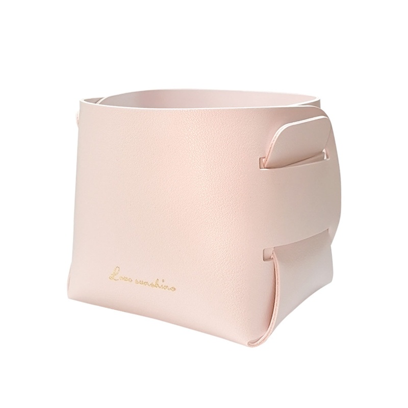 Giỏ Đựng Đồ Bằng Da Có Thể Gấp Lại Phong Cách Bắc Âu