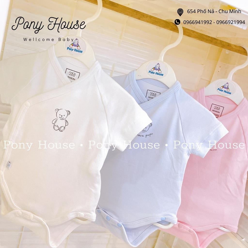 Body Chip Cộc Tay Nous Cài Lệch - Bodysuit Nous Premium Dòng Sản Phẩm Cao Cấp - Cho Bé Sơ Sinh Đến 3-6 Tháng Tuổi