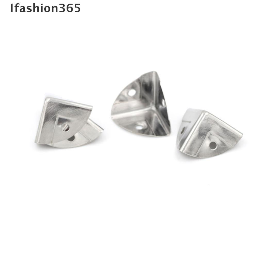 Set 4 khung kim loại màu bạc gắn góc bảo vệ hộp đựng đồ đa năng tiện lợi