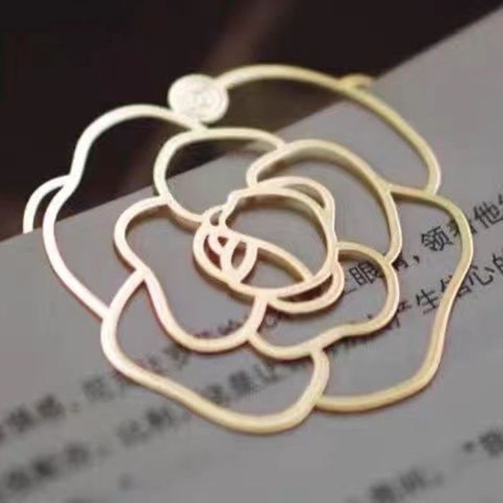 Thẻ Đánh Dấu Sách Hình Hoa Trà