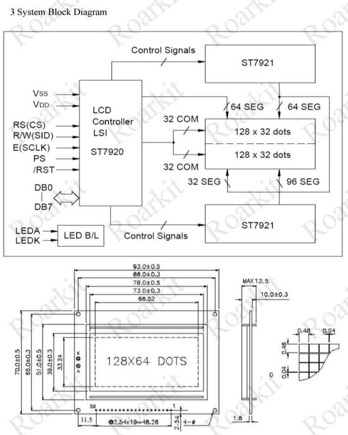 Màn Hình LCD 128x64 5V 12864 LCD