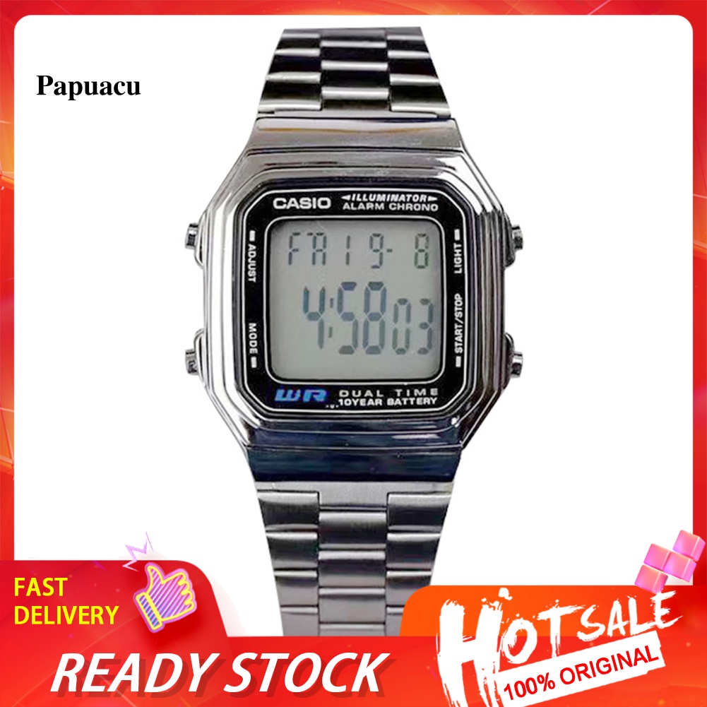 Đồng hồ điện tử casio phong cách thể thao thời trang cho nam nữ