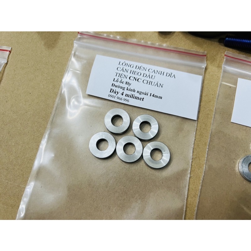 Cục căn tiện CNC gắn căn lông đền heo dầu dĩa thắng