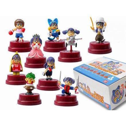 Set 9 mô hình đồ chơi sưu tập nhân vật hoạt hình Anime Dr.Slump Arale kèm hộp đựng