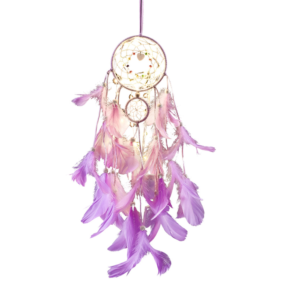 1 Dream Catcher Gắn Đèn Led Trang Trí