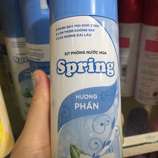 xịt phòng hương phấn 225ml spring