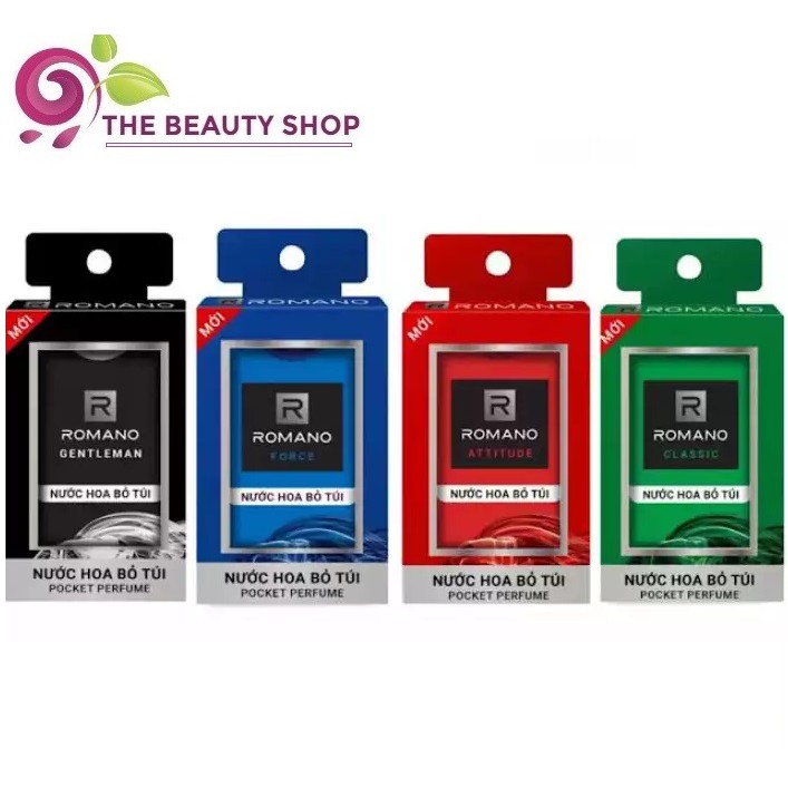 Lẻ 1 Nước Hoa bỏ túi Romano: Classic, Attitude, Force, Gentleman 18ml (Tách từ set hàng tặng) | BigBuy360 - bigbuy360.vn