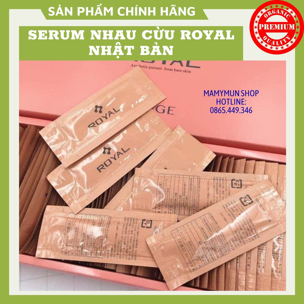Serum Mặt Nạ Nhau Thai Cừu Royal - Serum Cao Cấp Nhật Bản - Dưỡng Ẩm Trắng Da Chống Lão Hóa 1 Gói Lẻ