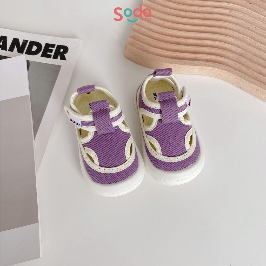 Giày trẻ em SODA KIDS đế bánh mì năng động, chất liệu vải canvas