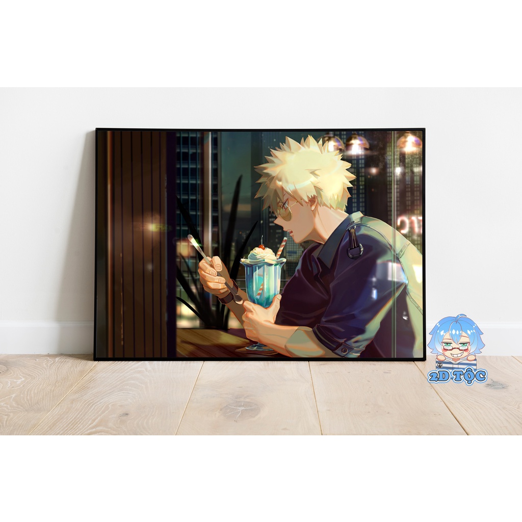 Ảnh poster A3 Bakugo Katsuki (15) Anime Manga My Hero Academia chất liệu giấy cao cấp - 2D Tộc Shop