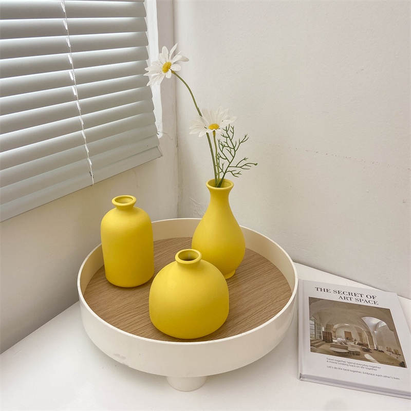 Bình hoa trang trí phòng khách bằng gốm đẹp, lọ hoa đẹp gốm decor trang trí nhà cửa