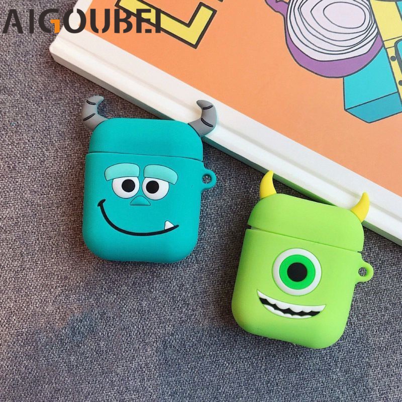 Vỏ bảo vệ hộp sạc hình Mickey Bunny Mike thích hợp cho AirPods I12