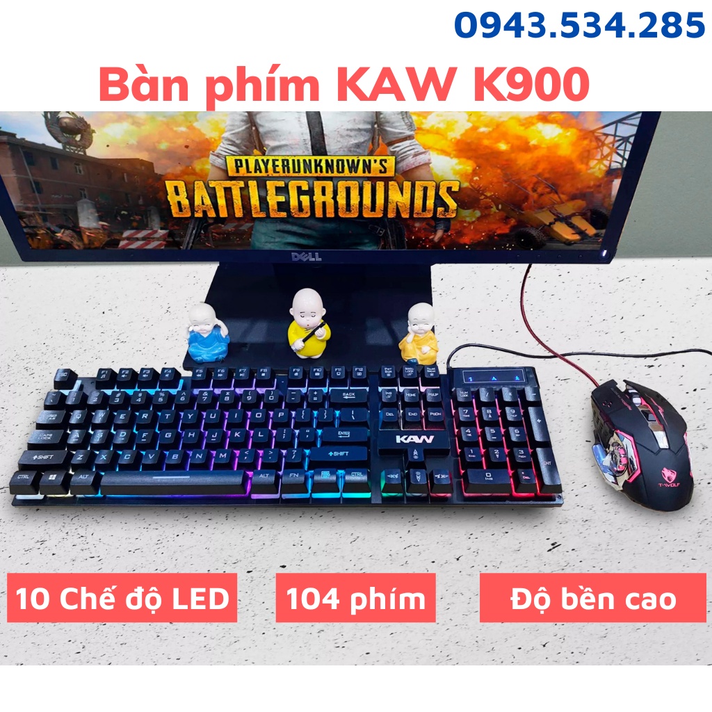 bàn phím giả cơ, Bàn phím KAW K600 phiên bản công nghệ LED mới, chuyên game rất nhạy và nẩy- BH UY TÍN [SALE LỚN]