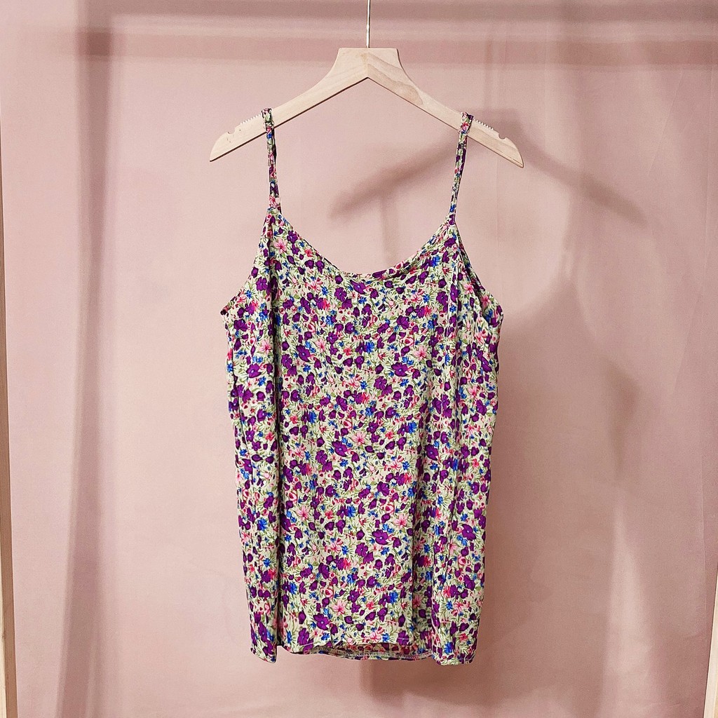 [Mã FAMAYWA giảm 10K đơn 50K] Áo 2 dây vintage - Áo hai dây hoa nhí chất voan Nhật - Áo hai dây nhiều màu HD09 | BigBuy360 - bigbuy360.vn