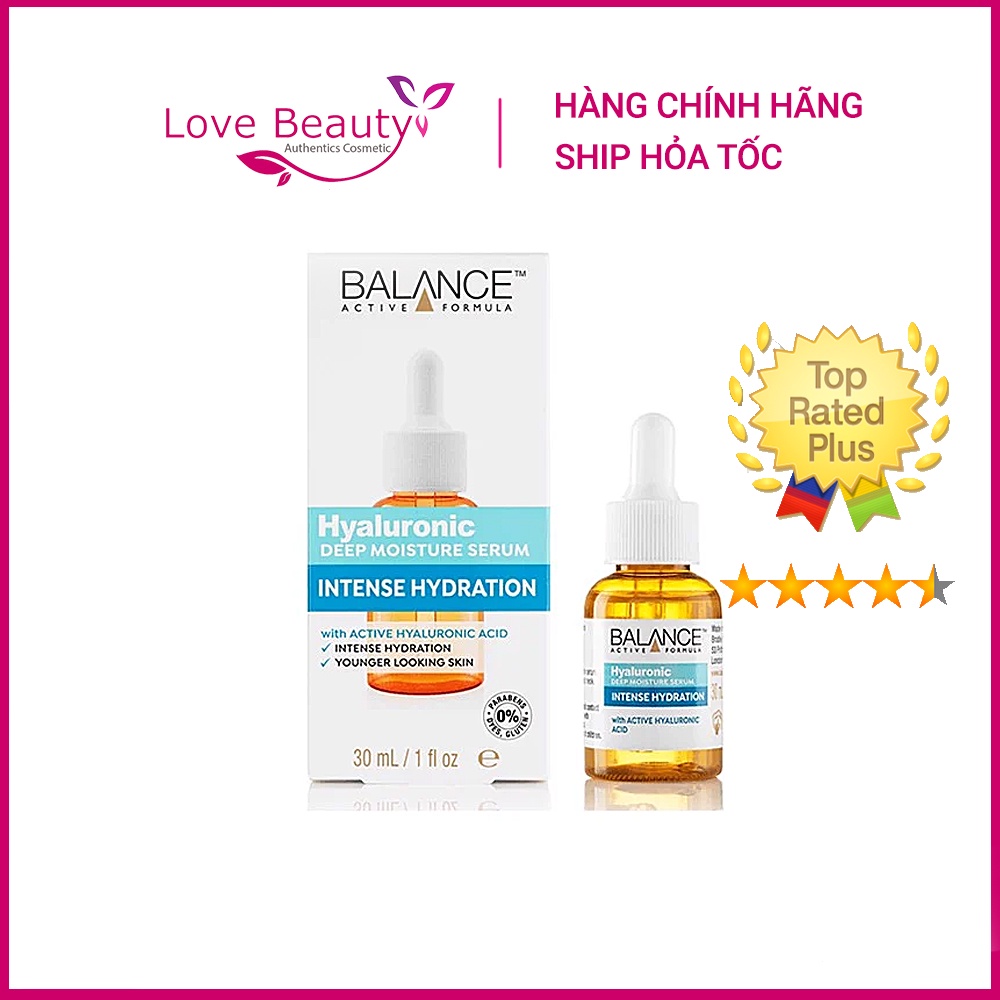 [ĐẠI LÝ CHÍNH HÃNG] Serum Cấp Nước Balance Active Formula Hyaluronic Deep Moisture Serum 30ml