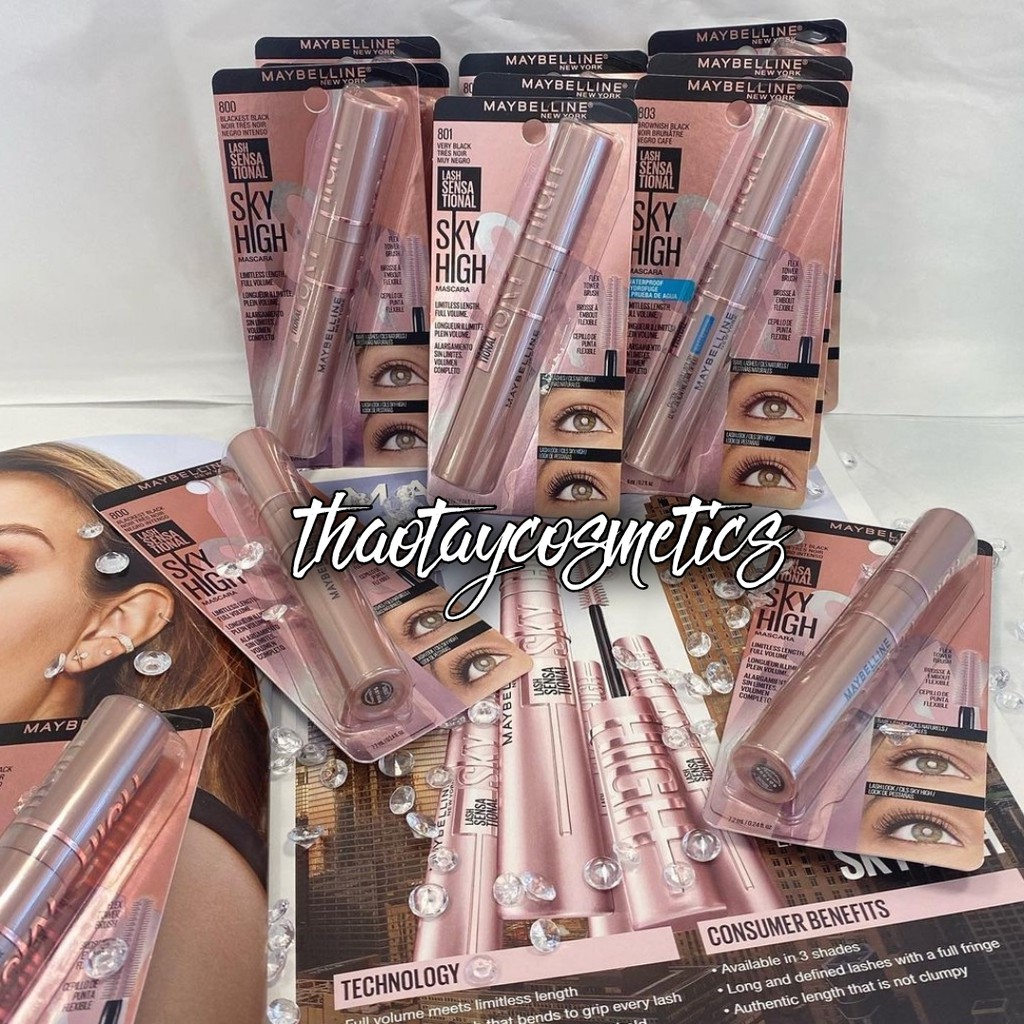 [MẪU MỚI/HOT] Maybeliine Lash Sensational SKY HIGH Mascara (6ml) | BigBuy360 - bigbuy360.vn