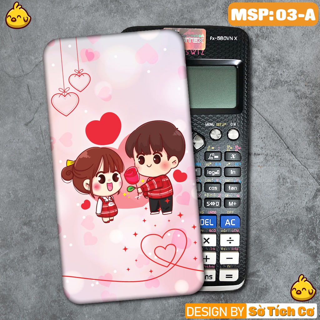 Miếng decal dán máy tính Casio bỏ túi FX500 FX570 FX580 - 570ES 570EX 680EX hình Cute MSP: MT03