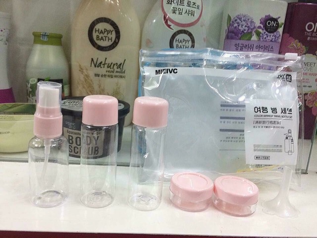 Bộ chiết mỹ phẩm du lịch 6 món tiện dụng