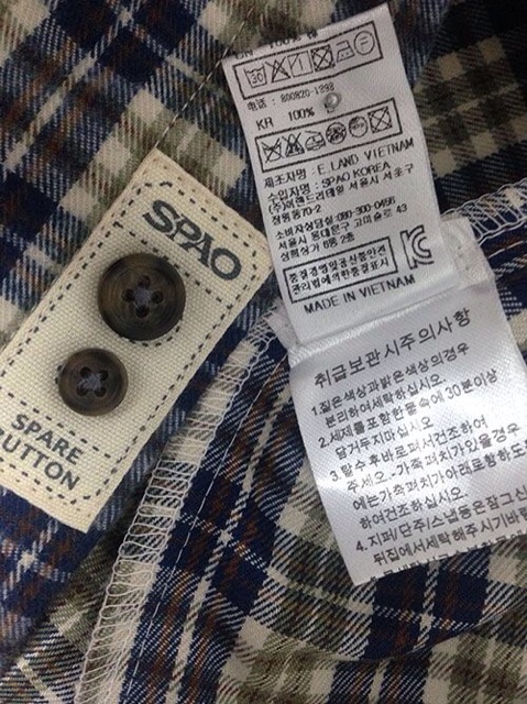 Sơ mi Spao Korea