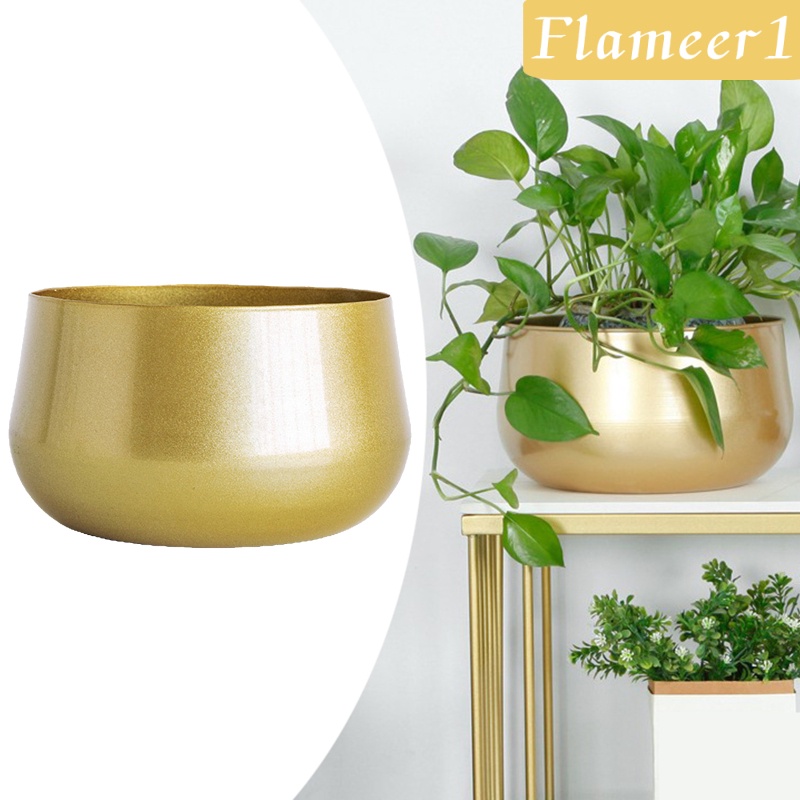 [Flameameer1] Chậu Trồng Cây Bằng Đồng Thau Có Lỗ Thoát Nước