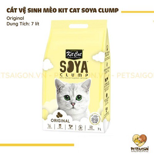 [CHÍNH HÃNG] CÁT VỆ SINH KITCAT ĐẬU NÀNH SOYA CLUMP 7L