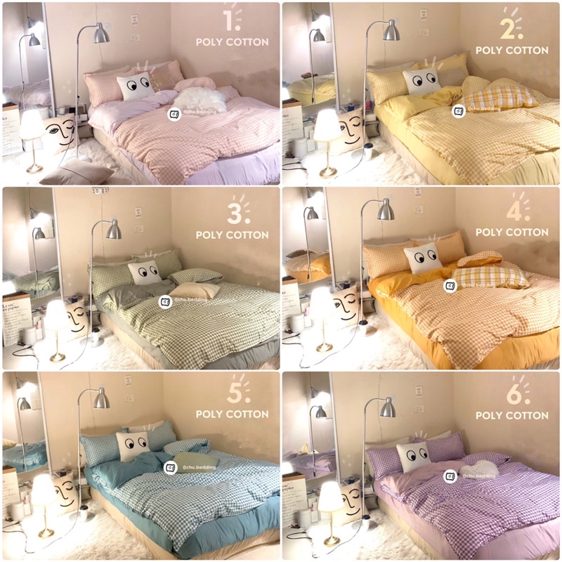 [HÀNG CÓ SĂN] FULL Bộ chăn ga gối 6 MÀU poly cotton: hoạ tiết ziczac | BigBuy360 - bigbuy360.vn