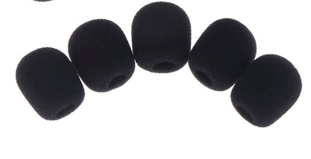 Combo 5 miếng xốp bọc mic trợ giảng cho giáo viên, lọc âm thanh tốt, kiểu dáng đẹp