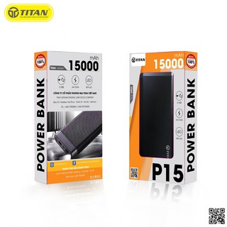 Pin dự phòng TITAN P15 15000mAh