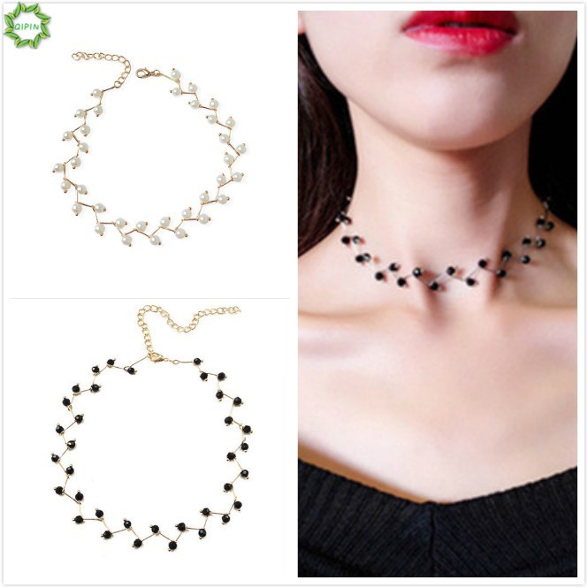 Dây chuyền trang trí ngọc trai giả pchq sang trọng cho tiệc cưới