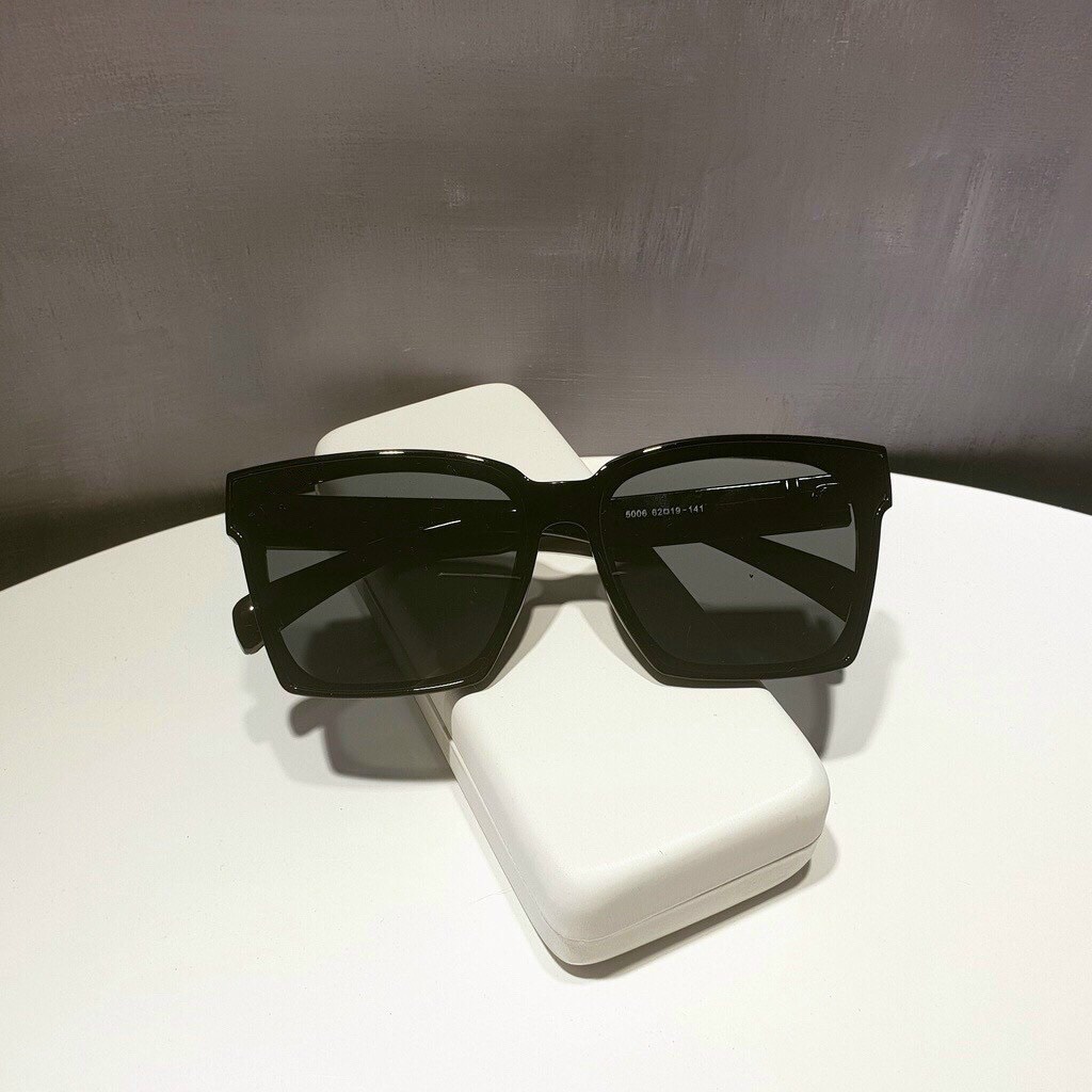 Kính thời trang nữ chống tia Uv 400 mắt vuông siêu sang chảnh - 5006 ĐEN