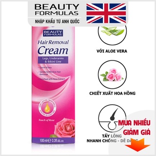 Kem tẩy lông Beauty Formulas 100ml