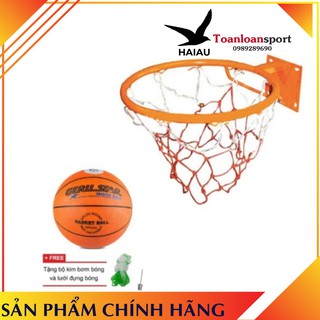 Combo khung bóng rổ đại 40cm + lưới + bóng rổ số 5