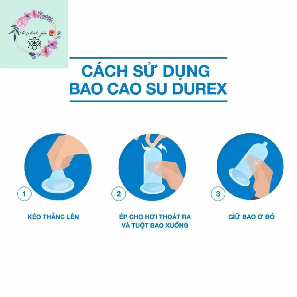 [BÃO SALE 50%] Bao cao su Durex Invisible 3 bao