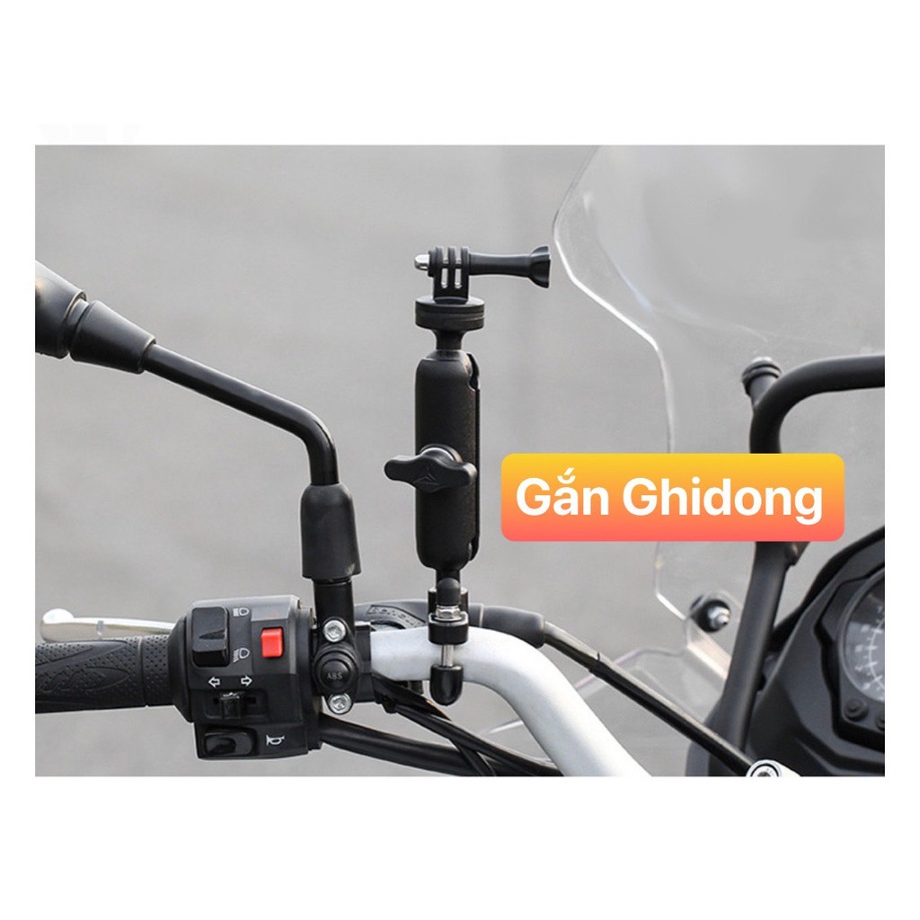 Giá Đỡ CARD, MICRO, SLR, CONTOUR, GOPRO CAMERA Gắn Ốc Chân Gương và Gidong Xe