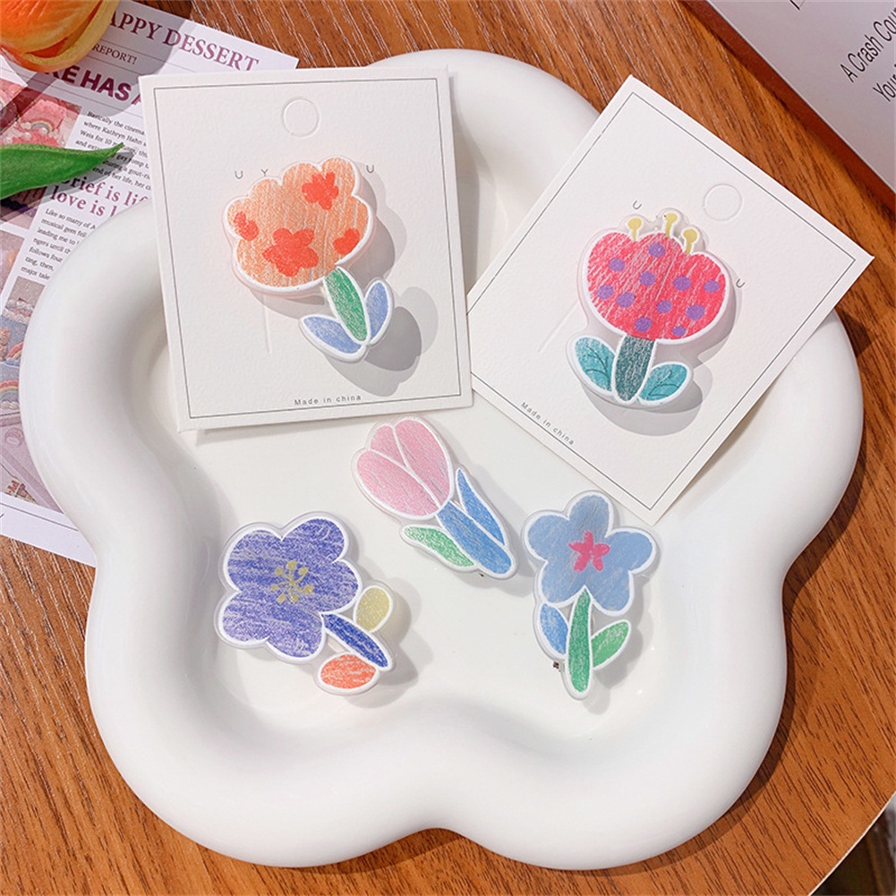 Kẹp Tóc Hoa Tulip Thời Trang Cho Nữ