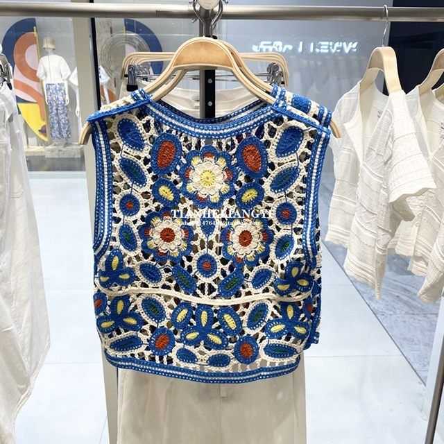Áo khoác ghi lê thêu họa tiết thời trang thu đông mới cho nữ | BigBuy360 - bigbuy360.vn