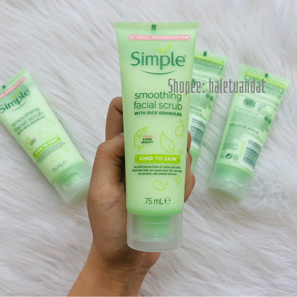 Tẩy Tế Bào Chết Simple Kind To Skin Smoothing Facial Scrub (75ml)