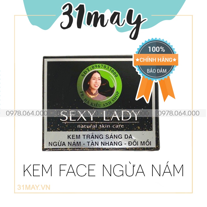 Kem Face Nám Hà Kiều Anh Kem Sexy Lady Chính Hãng 50gr