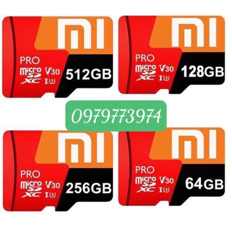 Thẻ Nhớ MicroSD XIAOMI Thẻ nhớ phù hợp cho điện thoại Xiaomi/camera/máy tính bảng
