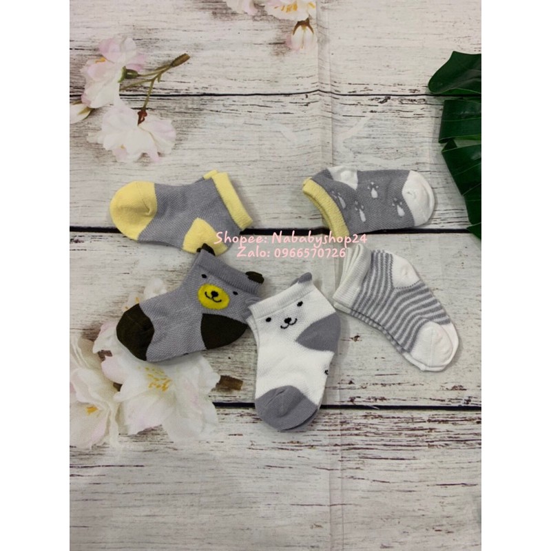 Set 5 đôi tất/vớ Baby Sock