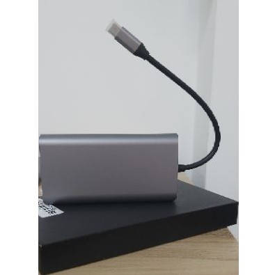 [Mã ELMS5 giảm 7% đơn 300K] Bộ chuyển Usb Type-c 8 cổng A164 - hỗ trợ HDMI/ VGA/ RJ45/ Audio/ USB 3.0/ SD/ PD