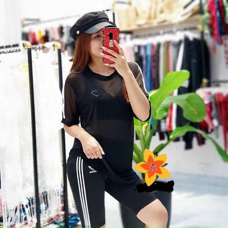 Áo tanktop lưới siêu rẻ ⚡ 𝗫𝗮̉ 𝗸𝗵𝗼 ⚡ Áo tập gym nữ vải thun, mềm mịn, thoáng khí