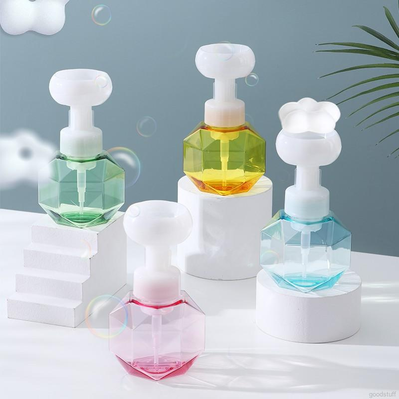 Bình Đựng Xà Phòng Rửa Mặt Tạo Bọt Hình Bông Hoa Xinh Xắn Tiện Dụng