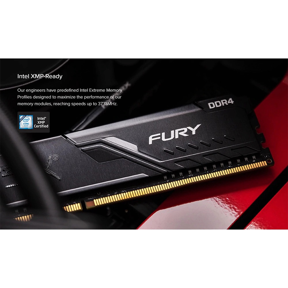 Ram HyperX Fury Black 16GB DDR4 2400MHz 2666MHz Dùng Cho PC Desktop - Bảo hành 36 tháng