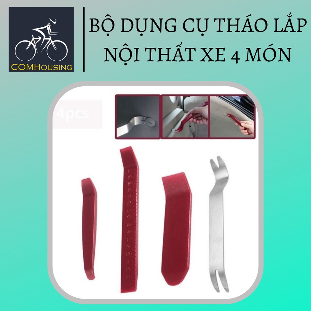 Bộ dụng cụ tháo lắp nội thất xe 4 món